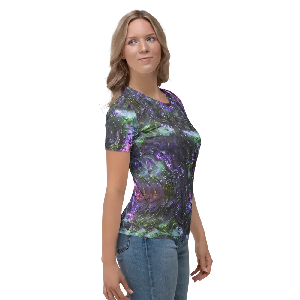 Nocturne Vortex on Women's Crew Neck T-Shirt — Right