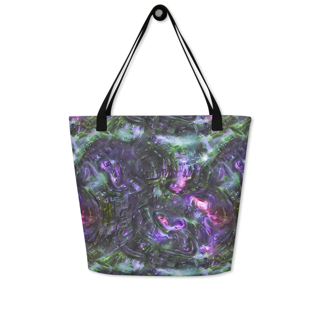 Nocturne Vortex on Large Tote Bag W/ Pocket — Front