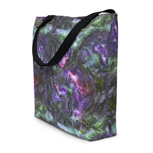 Nocturne Vortex on a Large Tote Bag W/ Pocket
