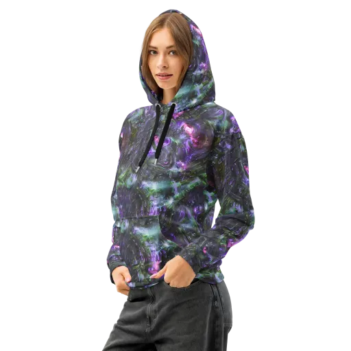 Nocturne Vortex on a Cotton Hoodie