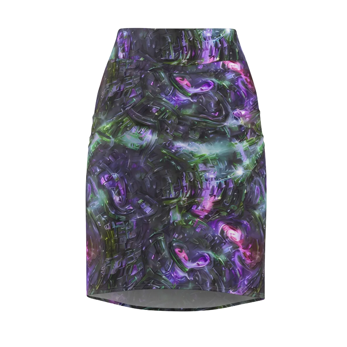 Nocturne Vortex on Pencil Skirt — Front