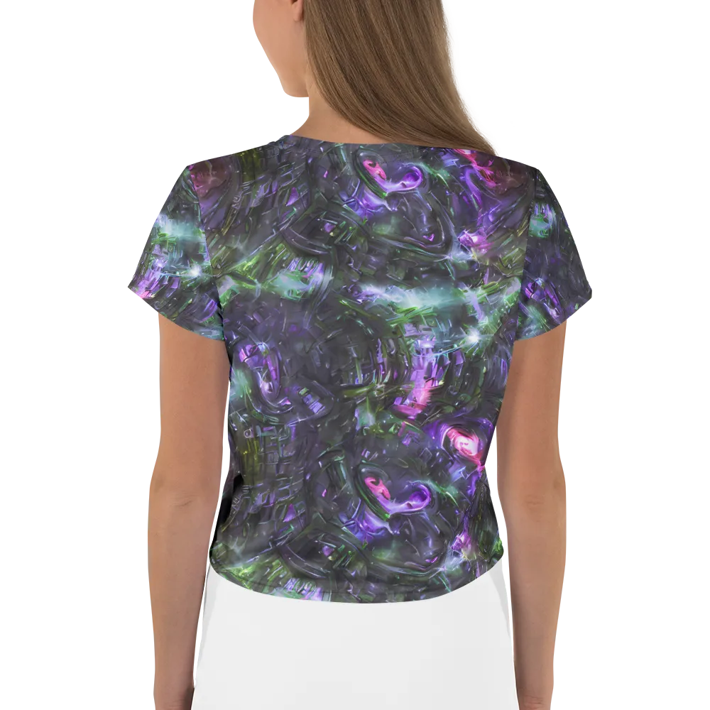 Nocturne Vortex on Crop Tee — Back
