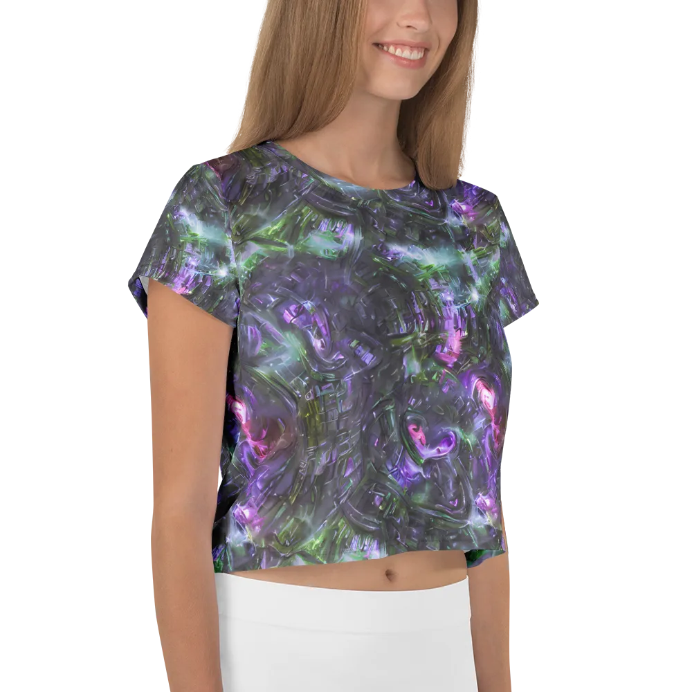 Nocturne Vortex on Crop Tee — Right