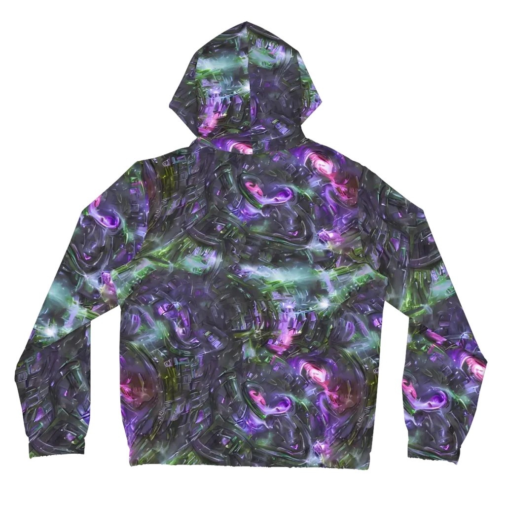 Nocturne Vortex on Women's Full-Zip Hoodie — Back