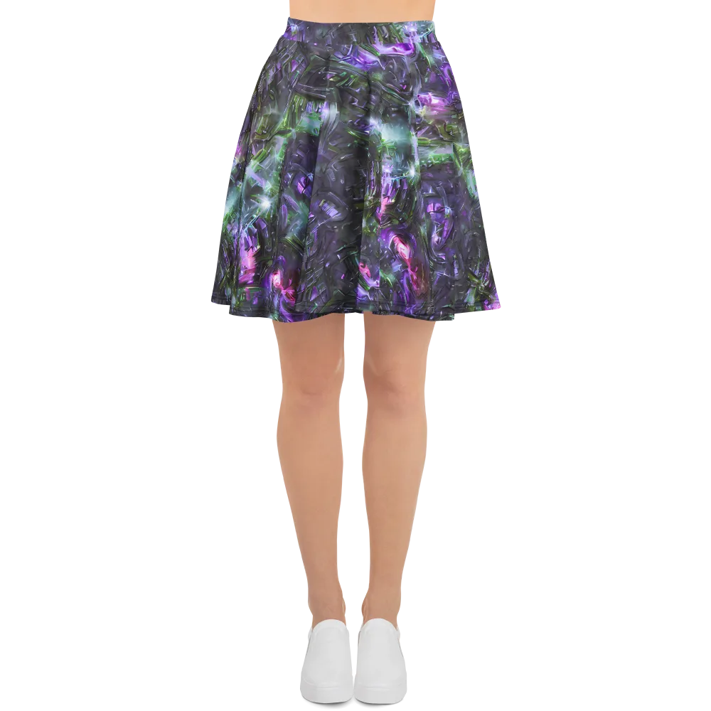 Nocturne Vortex on Skater Skirt — Front