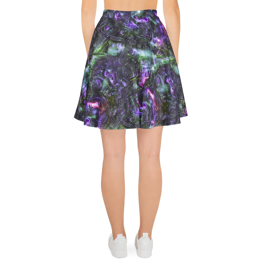 Nocturne Vortex on Skater Skirt — Back