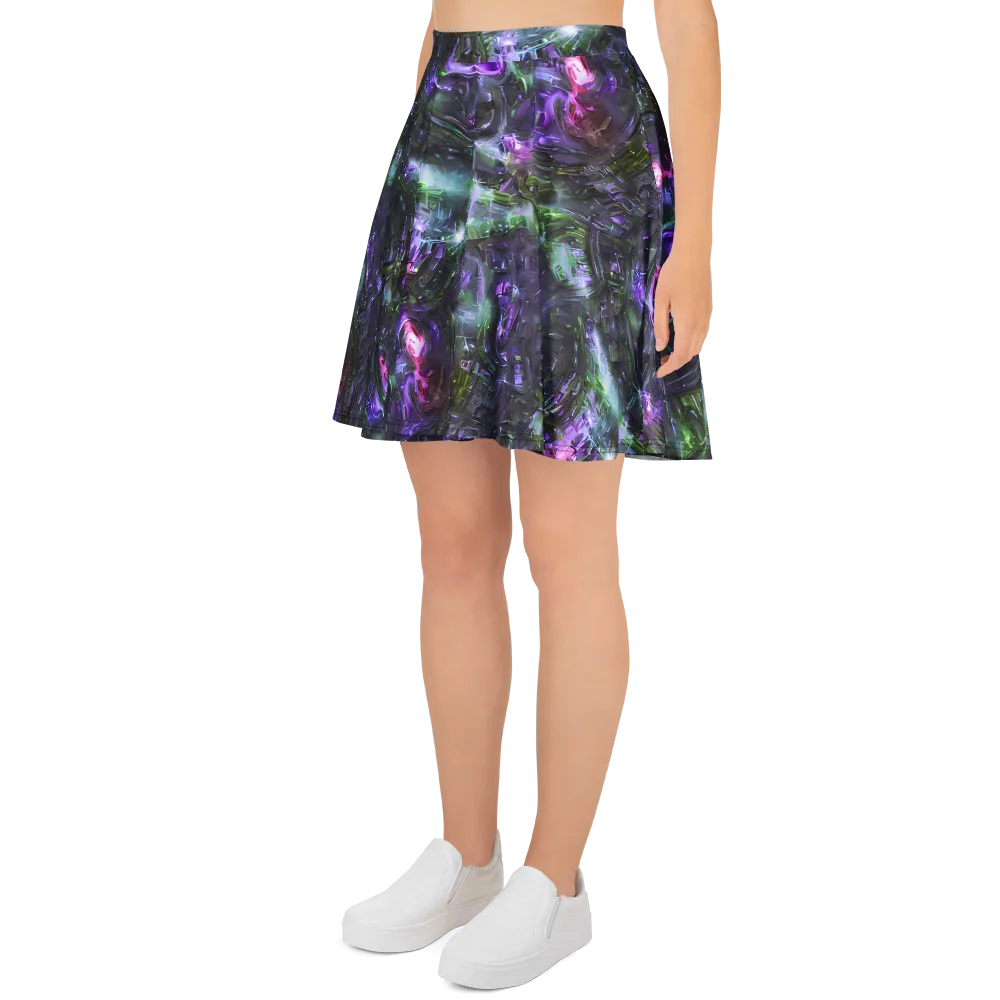 Nocturne Vortex on Skater Skirt — Left