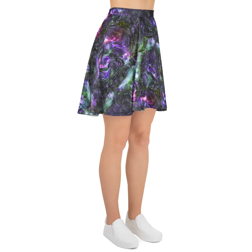 Nocturne Vortex on Skater Skirt — Right