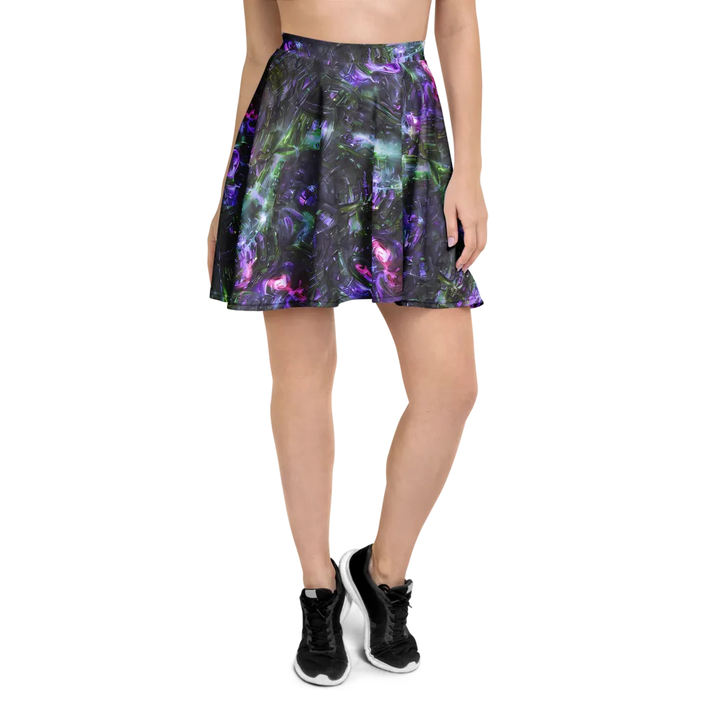 Nocturne Vortex on Skater Skirt — Front