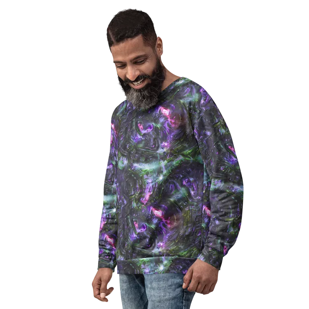 Nocturne Vortex on Sweatshirt — Left Front