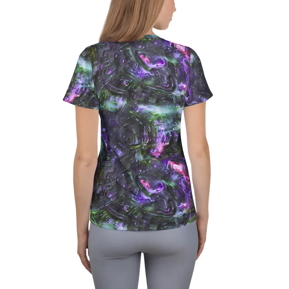 Nocturne Vortex on Women's Athletic T-Shirt — Back