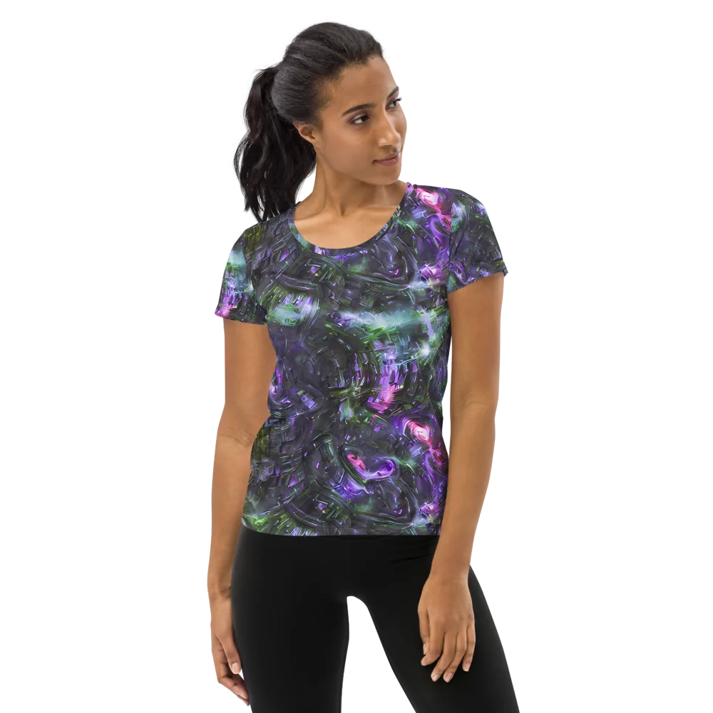 Nocturne Vortex on Women's Athletic T-Shirt — Front