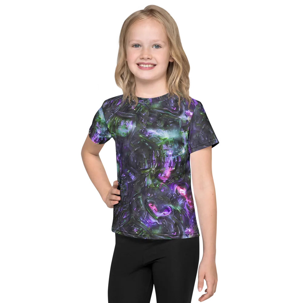 Nocturne Vortex on Kids Crew Neck T-Shirt — Front