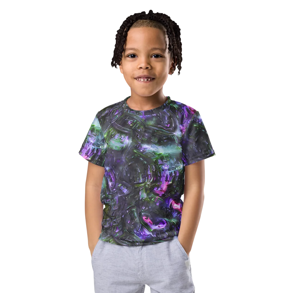 Nocturne Vortex on Kids Crew Neck T-Shirt — Front