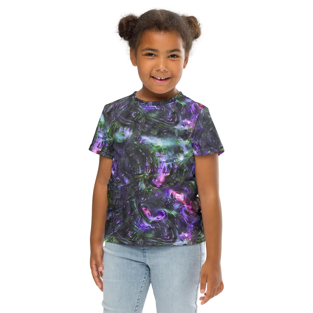 Nocturne Vortex on Kids Crew Neck T-Shirt — Front