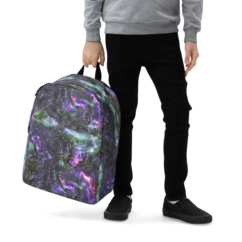 Nocturne Vortex on Minimalist Backpack — Zoomed-in