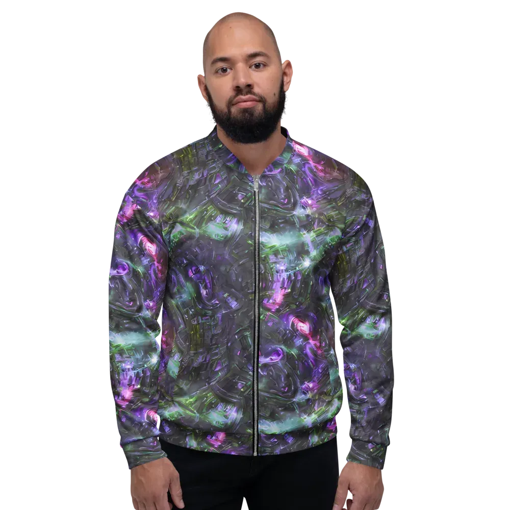 Nocturne Vortex on Bomber Jacket — Front