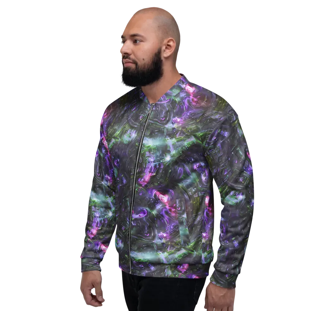 Nocturne Vortex on Bomber Jacket — Left