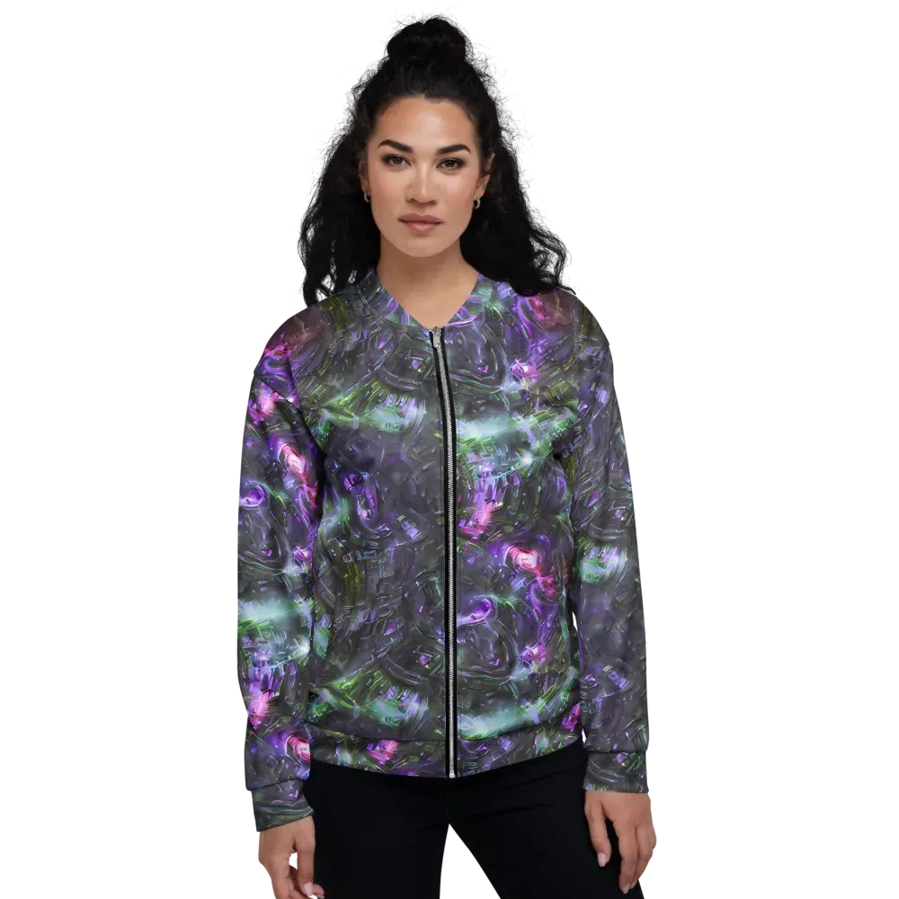 Nocturne Vortex on Bomber Jacket — Front