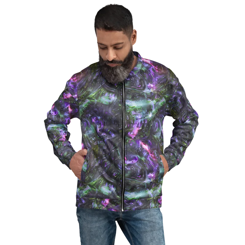 Nocturne Vortex on Bomber Jacket — Front