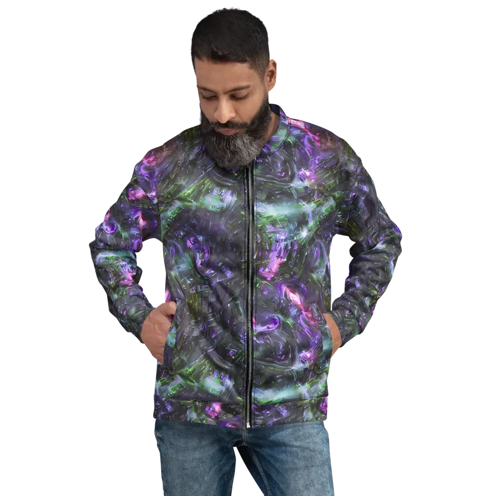 Nocturne Vortex on Bomber Jacket — Front
