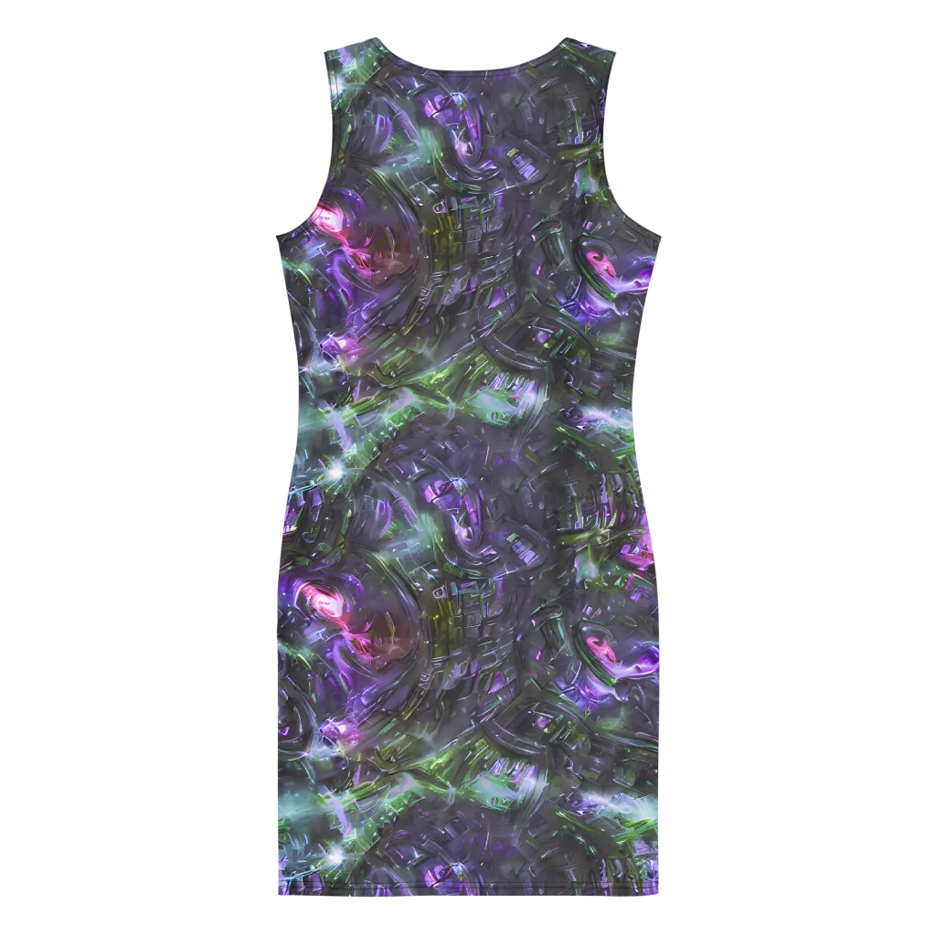 Nocturne Vortex on Bodycon Dress — Back