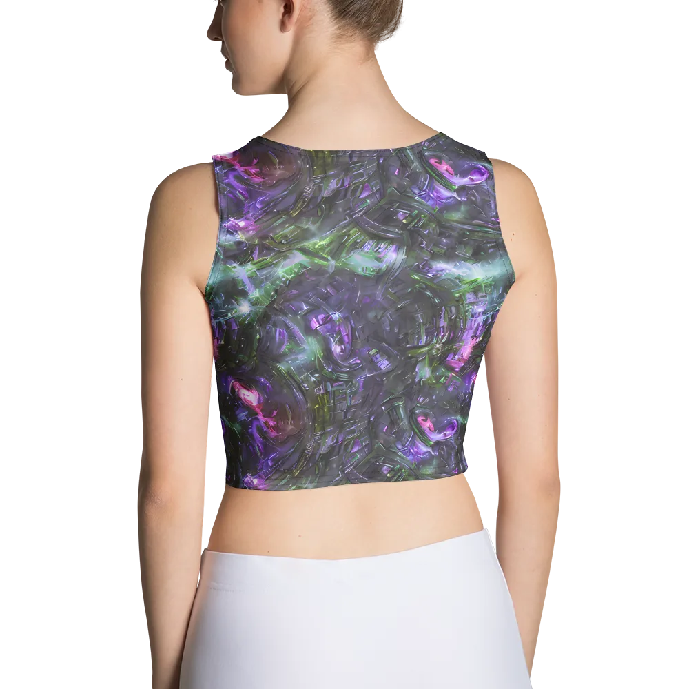 Nocturne Vortex on Crop Top — Back