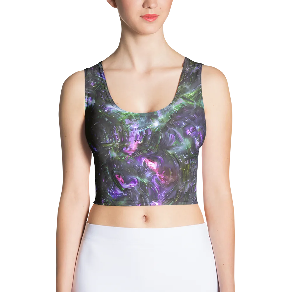 Nocturne Vortex on Crop Top — Front