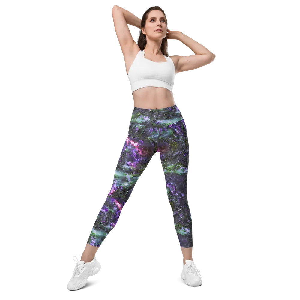 Nocturne Vortex on Leggings with Pockets — Front
