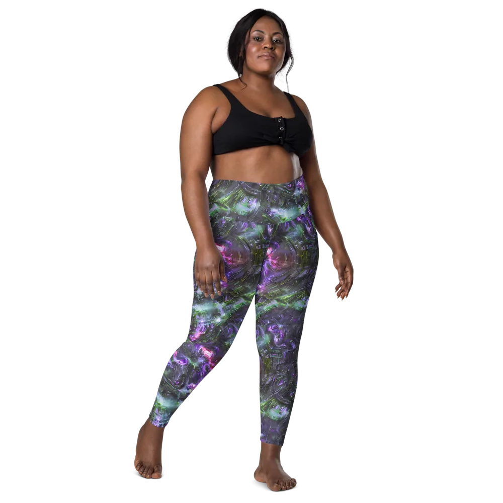 Nocturne Vortex on Leggings with Pockets — Front