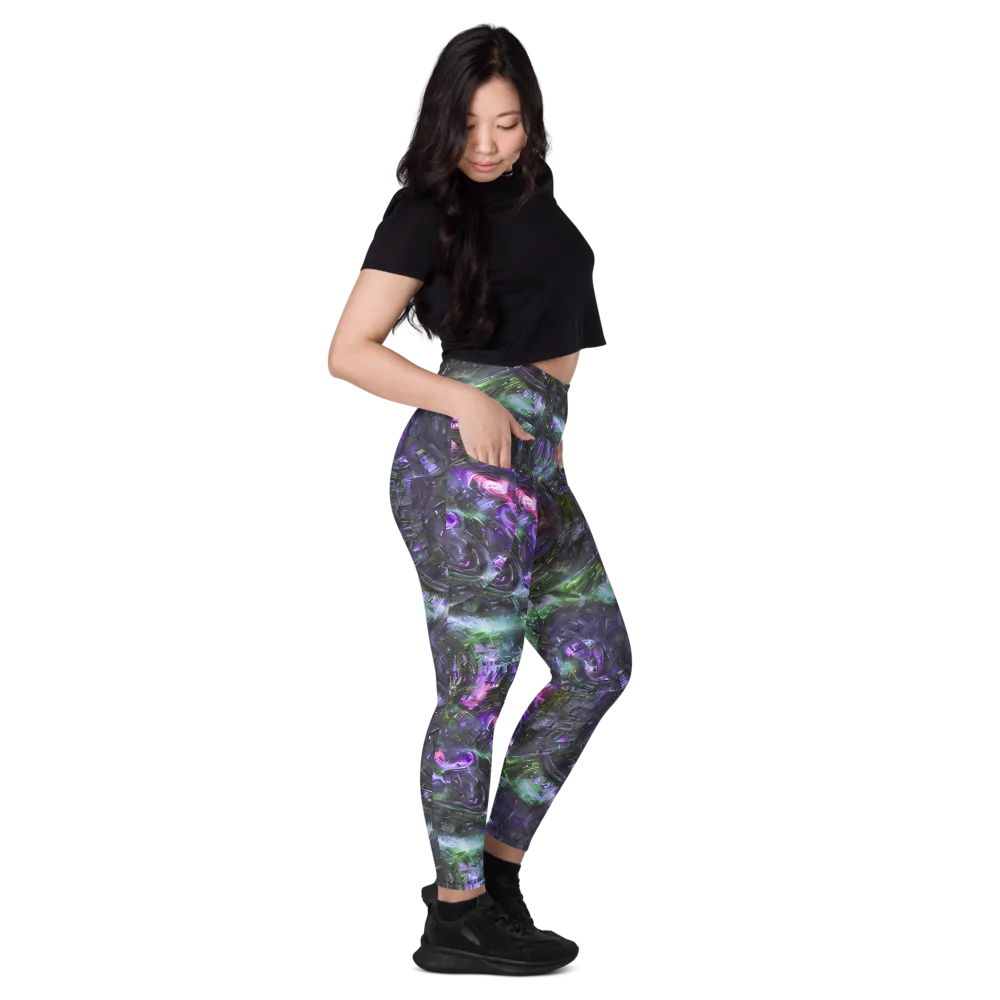 Nocturne Vortex on Leggings with Pockets — Right