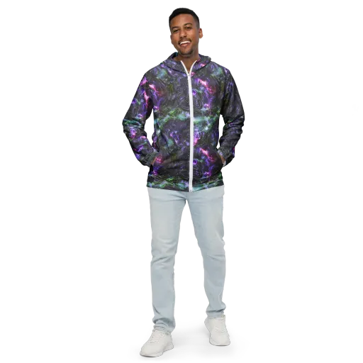 Nocturne Vortex on a Men's Windbreaker