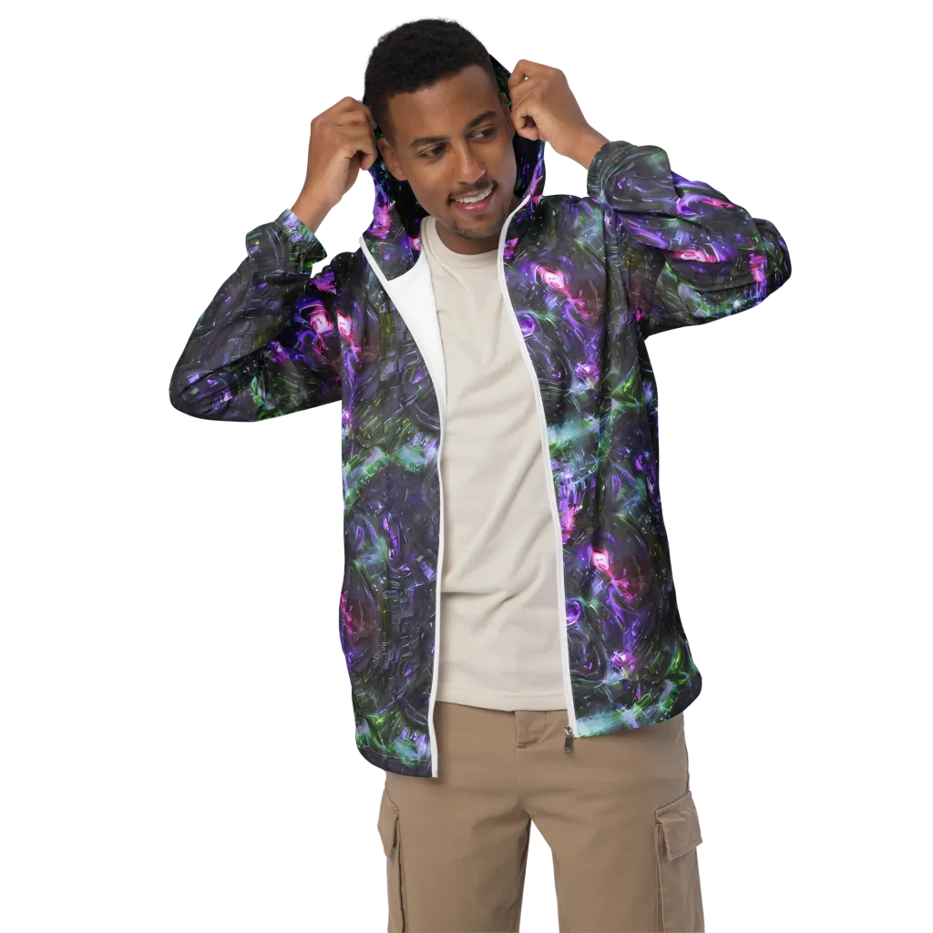 Nocturne Vortex on Men's Windbreaker — Front