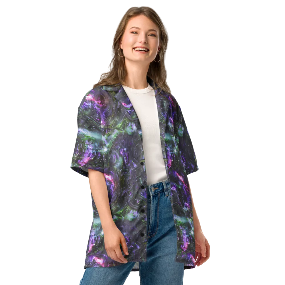 Nocturne Vortex on Button Shirt — Front