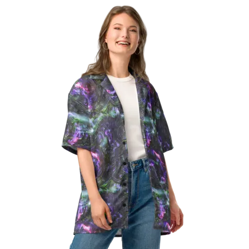 Nocturne Vortex on a Button Shirt