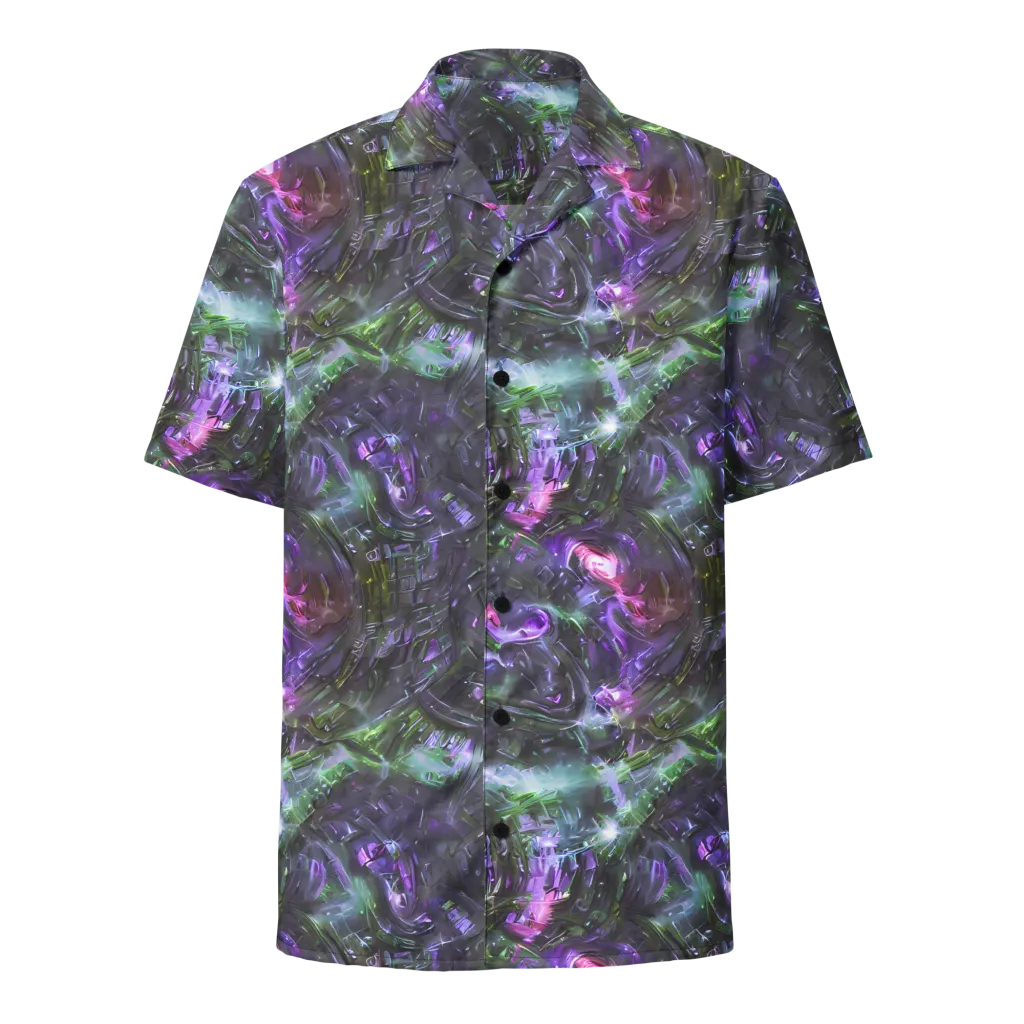 Nocturne Vortex on Button Shirt — Front