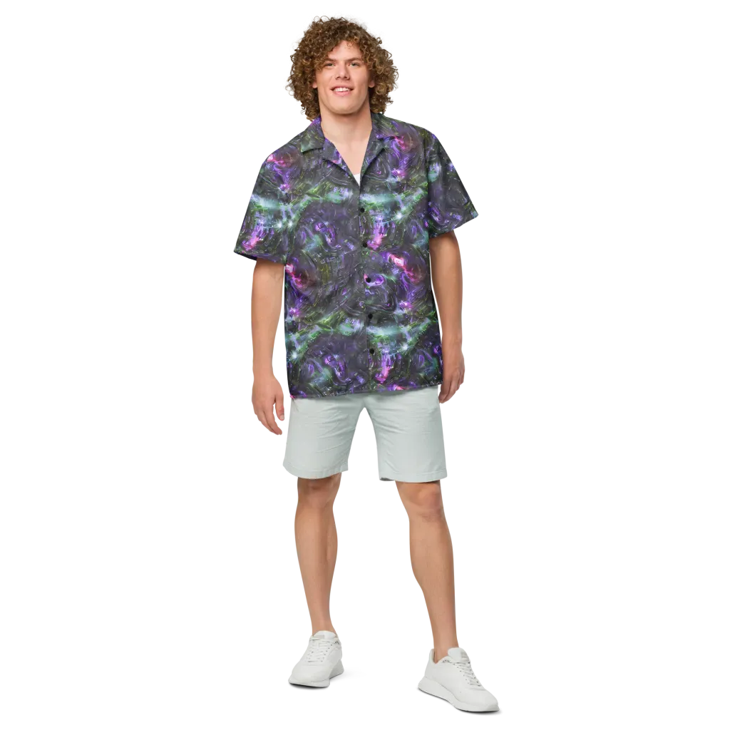 Nocturne Vortex on Button Shirt — Front