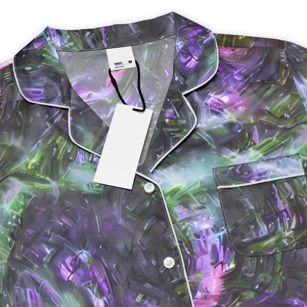 Nocturne Vortex on Women's Short Sleeve Pajama Top — Product details
