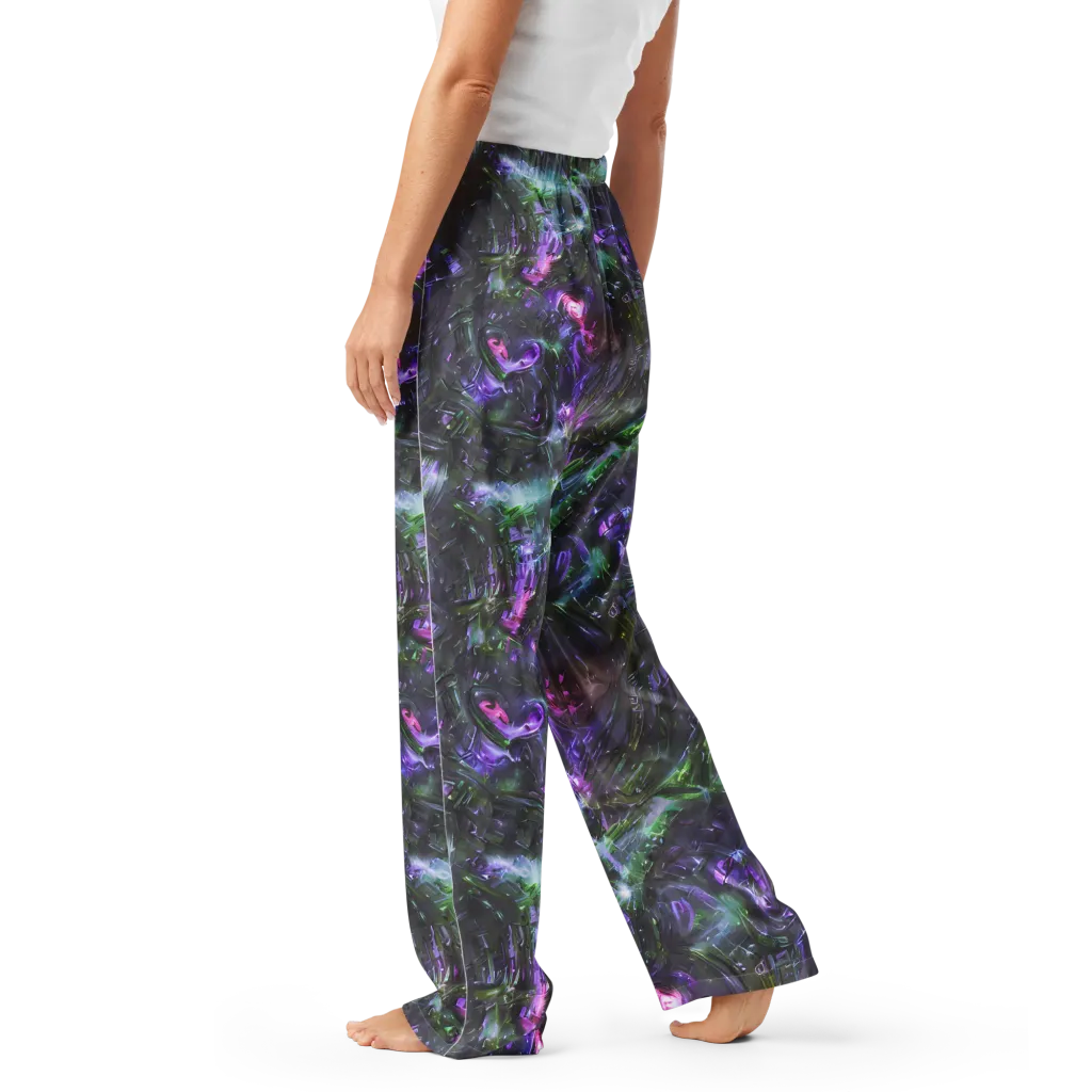 Nocturne Vortex on Women's Pajama Pants — Left
