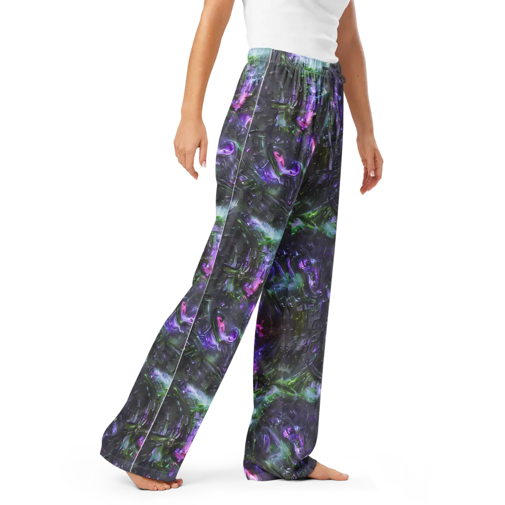 Nocturne Vortex on Women's Pajama Pants — Right Front