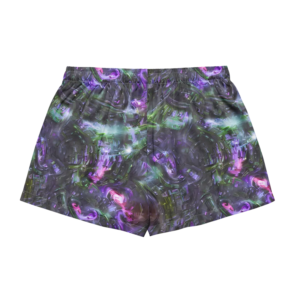 Nocturne Vortex on Women's Pajama Shorts — Back