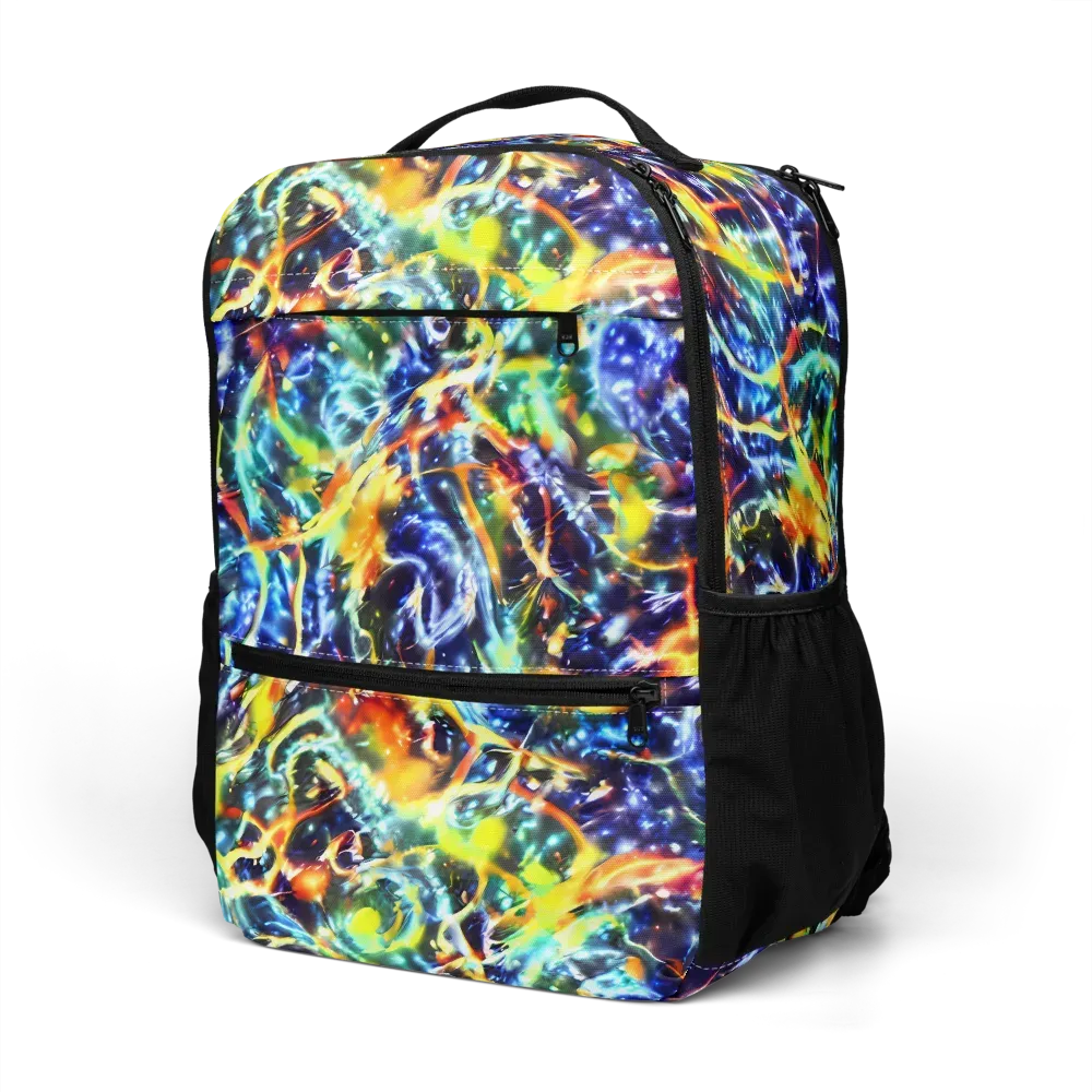 Atomic Lagoon on Utility Backpack — Left Front