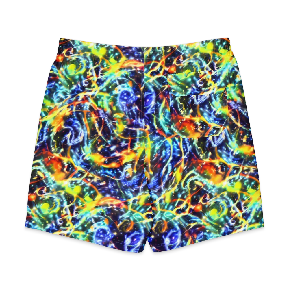 Atomic Lagoon on Men's Board Shorts — Back