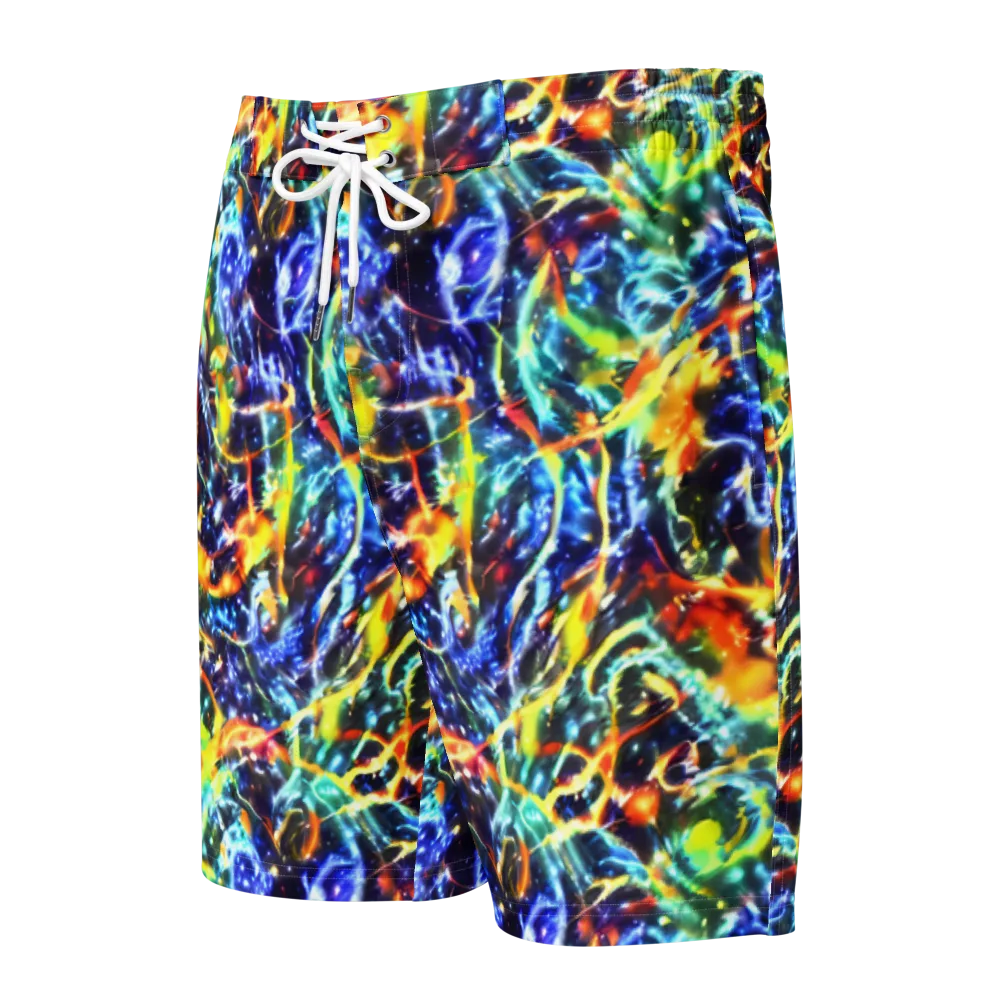 Atomic Lagoon on Men's Board Shorts — Front