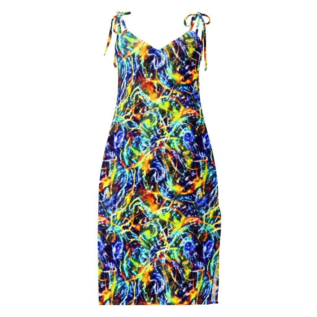 Atomic Lagoon on Slip Dress — Front
