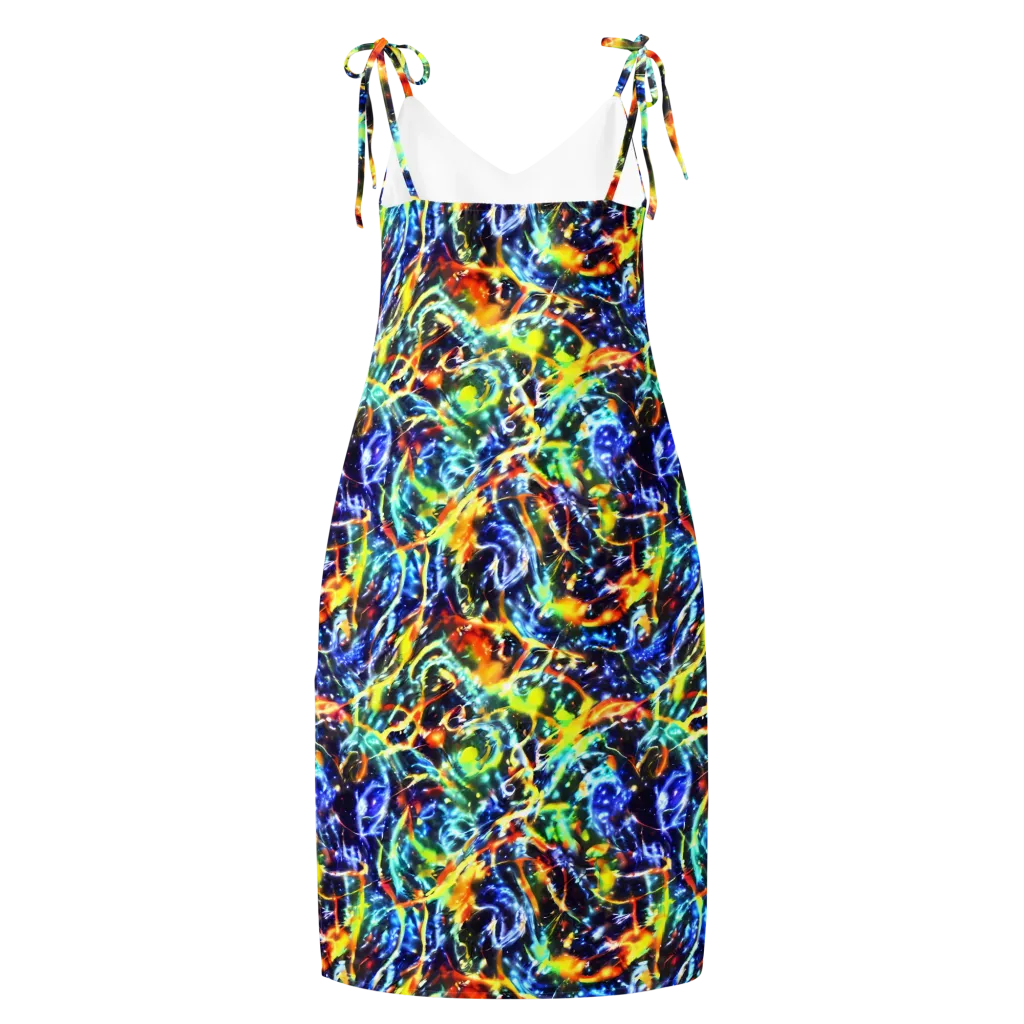 Atomic Lagoon on Slip Dress — Back