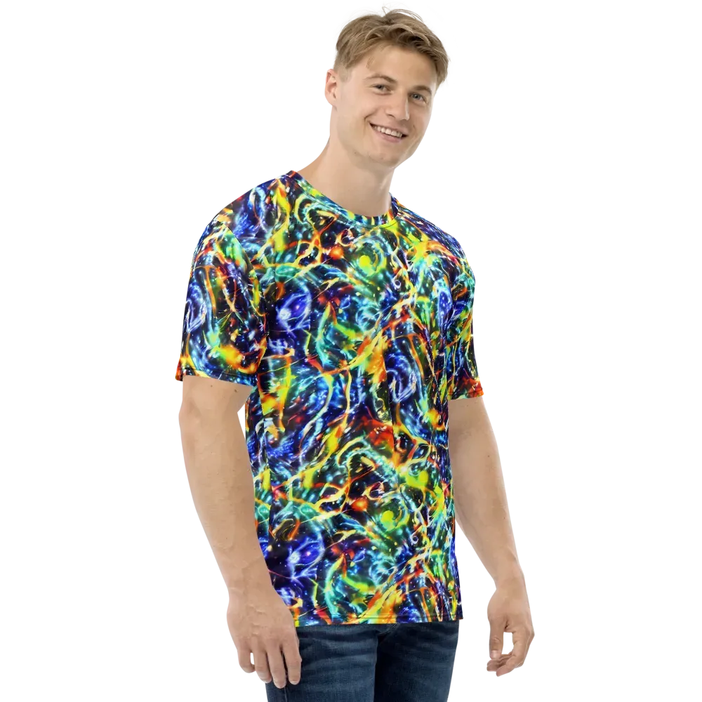 Atomic Lagoon on Men's Crew Neck T-Shirt — Right