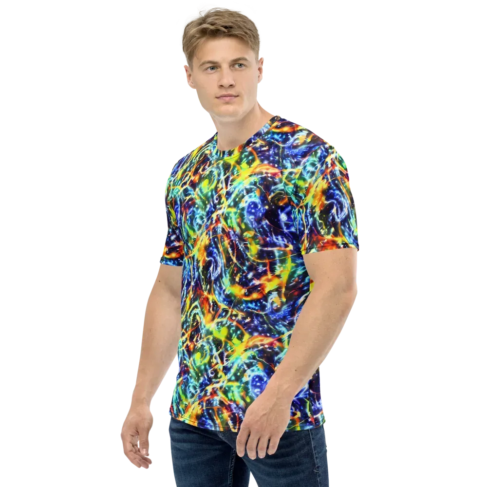 Atomic Lagoon on Men's Crew Neck T-Shirt — Left