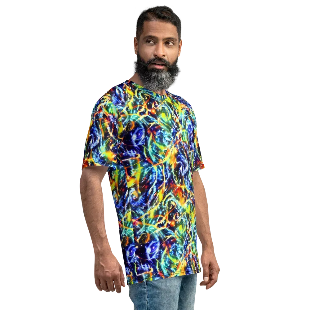 Atomic Lagoon on Men's Crew Neck T-Shirt — Right