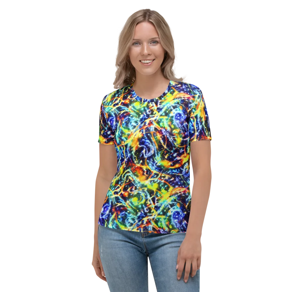 Atomic Lagoon on Women's Crew Neck T-Shirt — Front